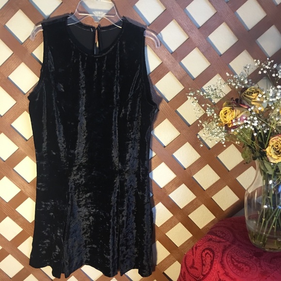 Algy Dresses & Skirts - SALE! Algy Black Velvet Slit Dress